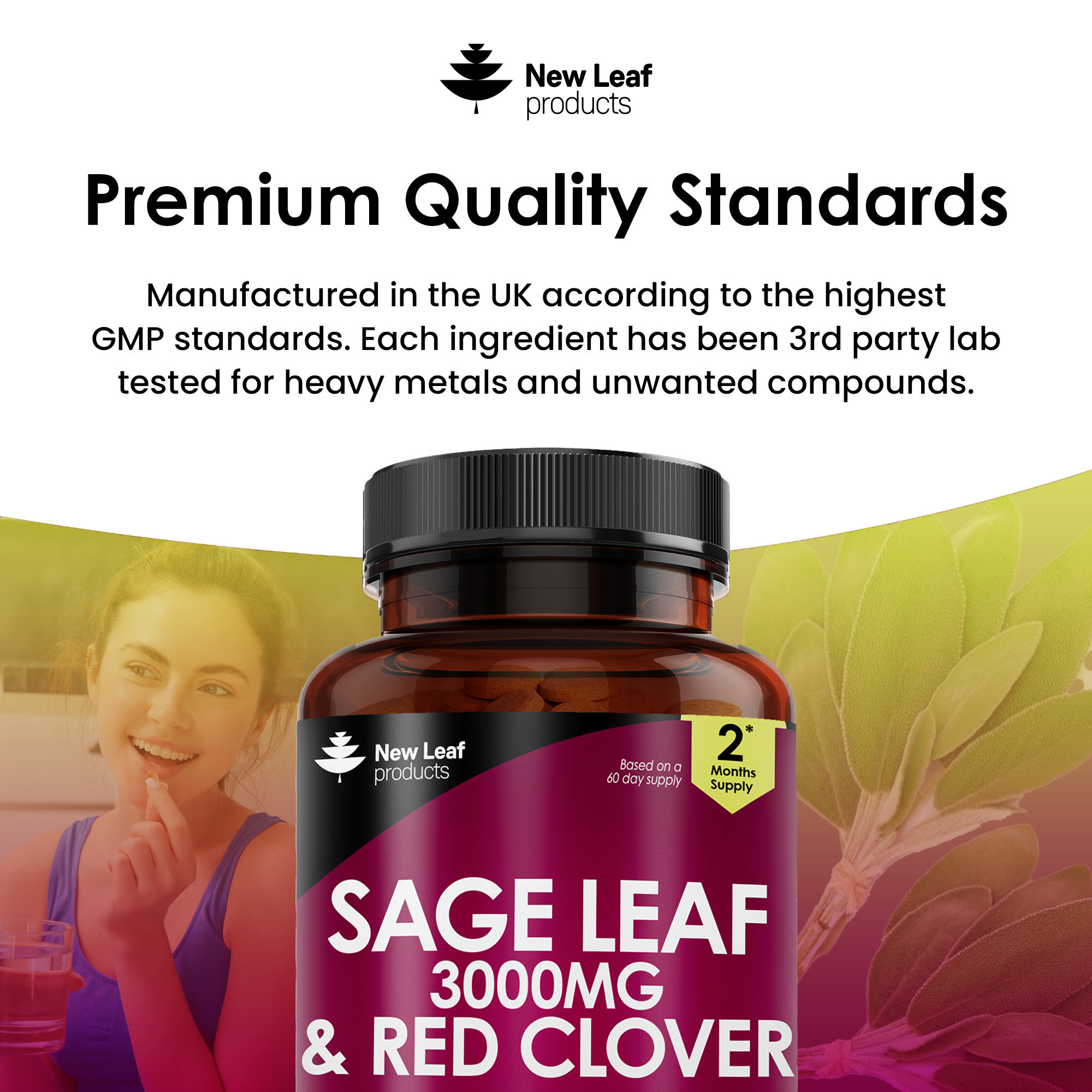 Buy New Leaf Sage Leaf Tablets Online Faithful to Nature
