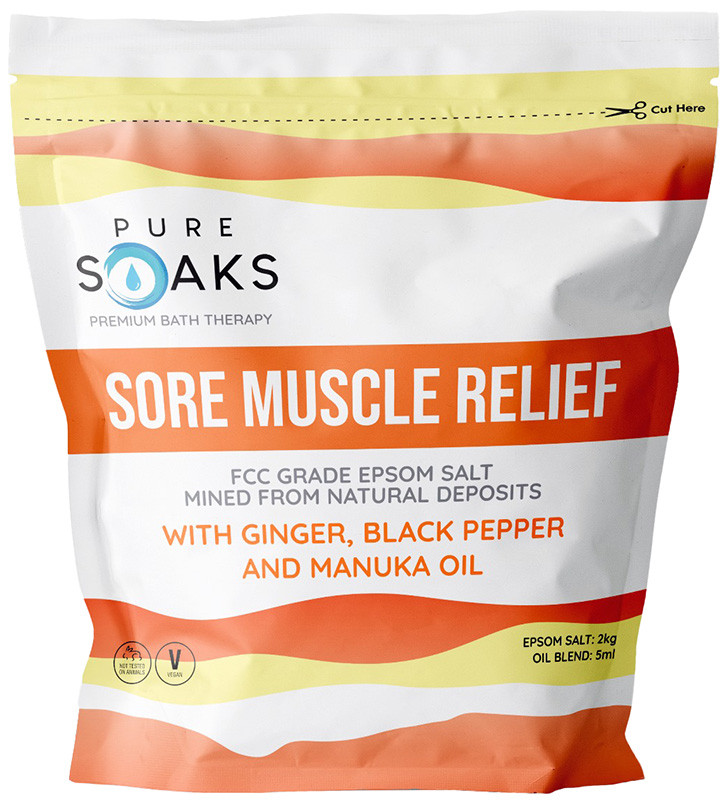 Buy Pure Soak Bath Therapy Salts - Sore Muscle Relief 2kg Online ...