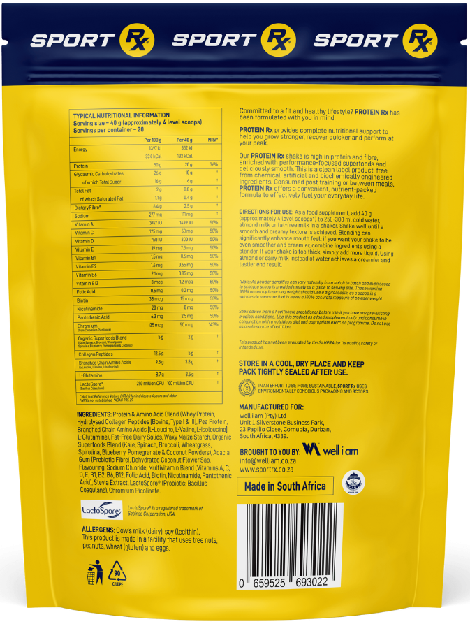 Buy Sport RX Protein - White Chocolate & Peanut Butter Online ...
