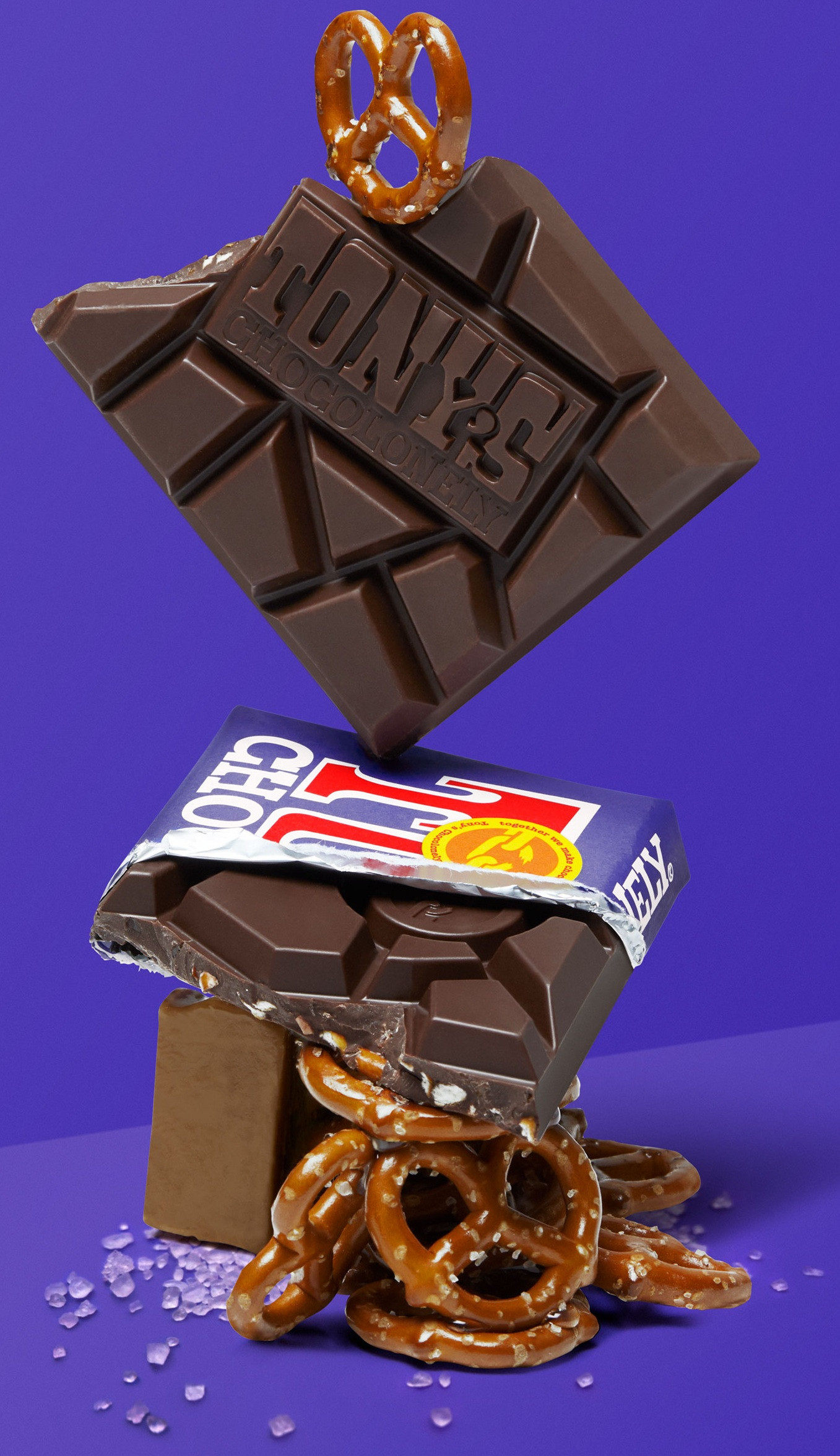 Buy Tony’s Chocolonely Dark Milk Pretzel Toffee Online | Faithful to Nature