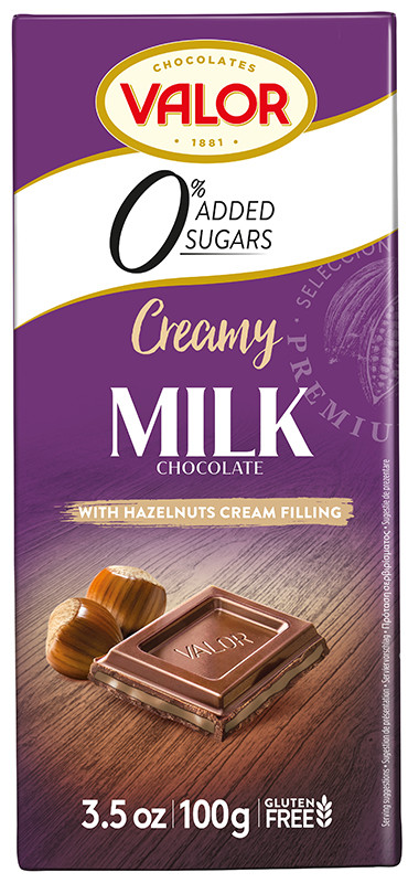 Buy VALOR Milk Chocolate with Hazelnut Cream Sugar Free Online ...