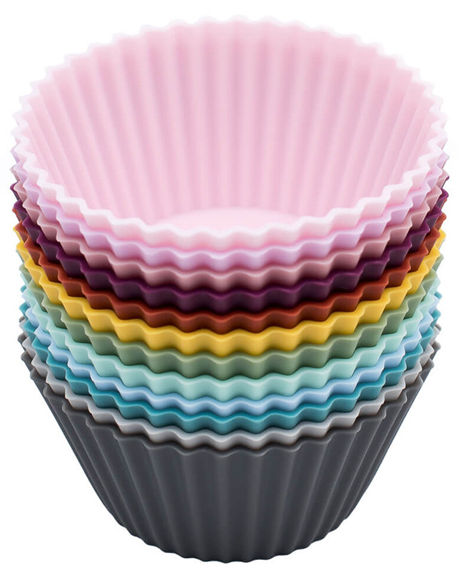 Silicone top muffin liners