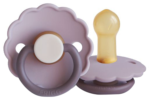 Buy FRIGG Pacifier 100% Natural Latex Daisy Size Lavender